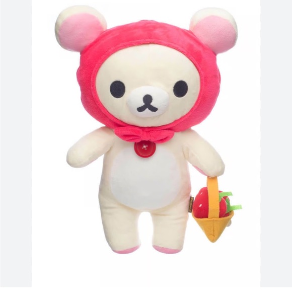 Rilakkuma Strawberry 13.5 plush - Picture 1 of 5